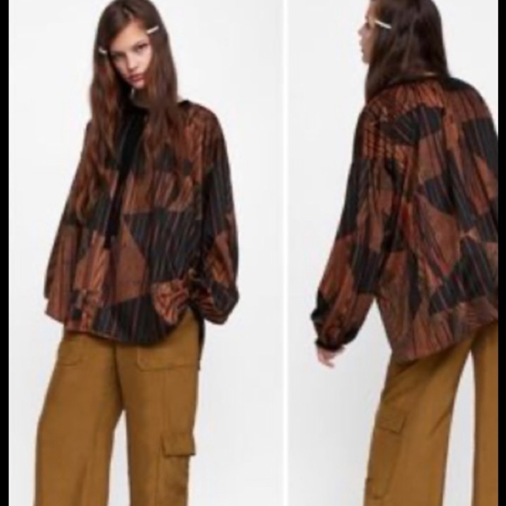 Zara Abstract Top